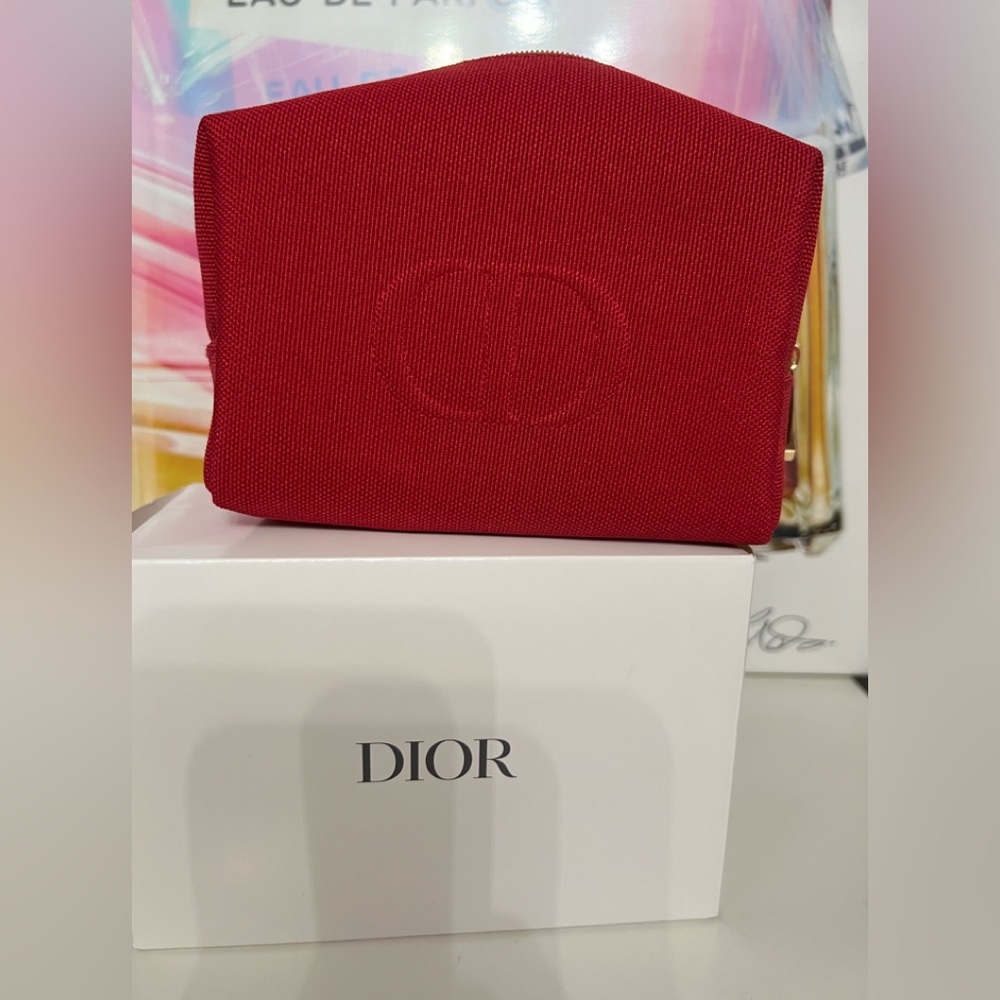 Dior makeup bag
